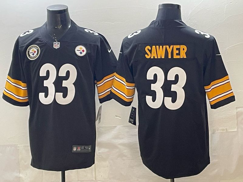 Men 2026 Pittsburgh Steelers #33 Sawyer Black Nike Limited NFL Jersey 05